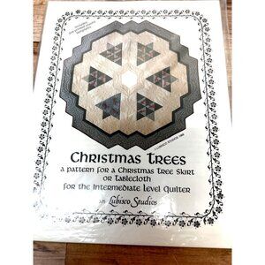 Christmas Trees Quilting Pattern For Tree Skirt Or Tablecloth  Intermediate